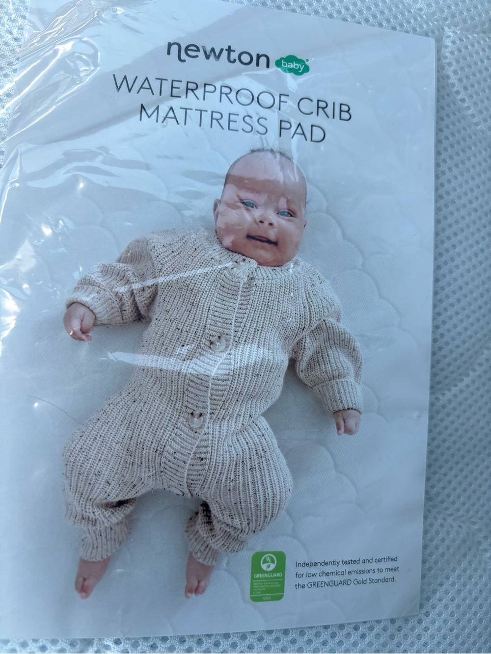 Newton Baby Waterproof Crib Mattress Pad - White New In Package